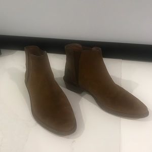 Massimo dutti brown suede booties